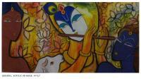 Gallery - Krishna With Gopis1 - Acrylic On Canvas