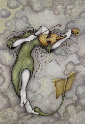 Music - Violin - Mixed Media