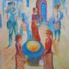 Visit The Old City - Acrylics Paintings - By Iman Agayev, Figurative Painting Artist