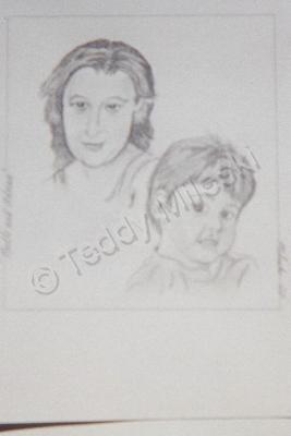 Pencil Portrait - Noelle And Adrian - Pencil