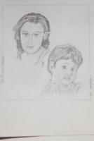 Noelle And Adrian - Pencil Drawings - By Teddy Mileski, Portrait Drawing Artist