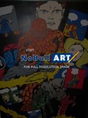 Pop Art Painting - Heroes - Acrylic