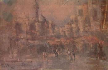 Private - Old City-3---- - Oil On Canvas