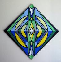 Abstract Geometric - Seagoddess - Acrylic On Canvas