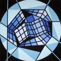 Abstract Geometric - Spidershome - Acrylic On Canvas