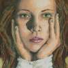 Engage - Oil Pastels Drawings - By Anita Dewitt, Portraiture Drawing Artist