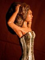 The Abacist - Hand Coiled Earthenware Sculptures - By Anita Dewitt, Realistic Sculpture Sculpture Artist