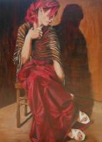 Between Dances - Acrylic Paintings - By Anita Dewitt, Figurative Paintings Painting Artist