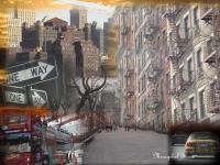 City Street - Digital Digital - By Miraychel Stone, Abstract Digital Artist