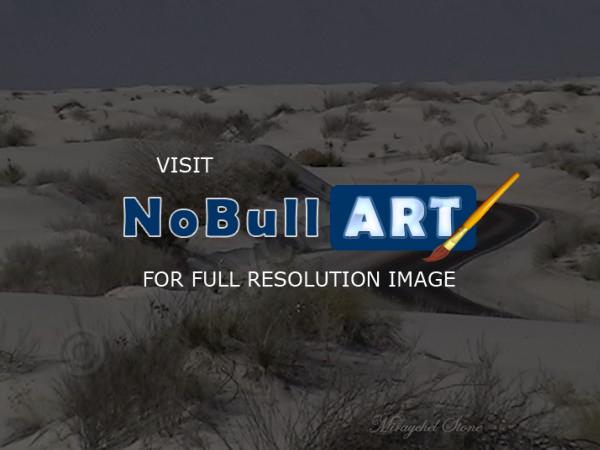 Beautiful Pics - White Sands Roadway - Digital