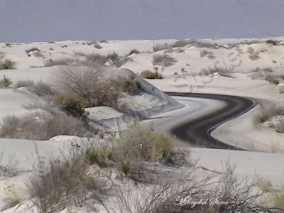 Beautiful Pics - White Sands Roadway - Digital