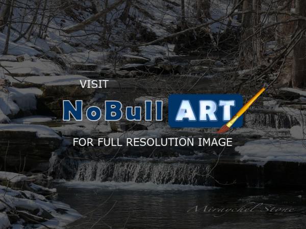 Beautiful Pics - Woodstock Ny Winter Stream - Digital