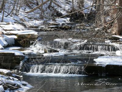 Beautiful Pics - Woodstock Ny Winter Stream - Digital