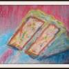 Cake - Medium Paintings - By Foqia Zafar, Pastel Painting Artist