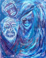 Troubled Times - Acrylic Paintings - By David Delaine Pruitt, Impressionistic Painting Artist