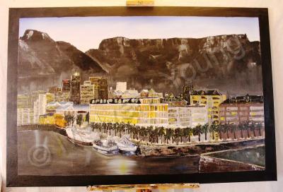 Aa - Cape Town - Acrylics On Canvas