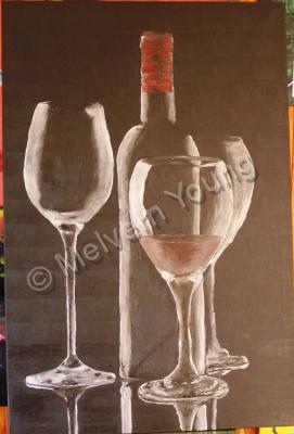 Aa - Red Wine - Oil On Canvass