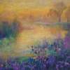 Sunset On The Old River - Oil On Canvas Paintings - By Demeter Gui, Impressionism Painting Artist