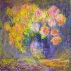 Autumn Flowers - Oil On Canvas Paintings - By Demeter Gui, Impressionism Painting Artist