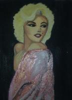 Marilyn Monroe - Oil Painting Paintings - By Tayyaba Hassan, Portrait Painting Artist