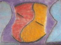 Happy Sleeper - Pastel On Bristol Drawings - By Coelina Jones, Abstract Drawing Artist