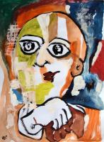 Pablo Picaso - Add New Artwork Medium Paintings - By Debjay Misra, Figaretive Painting Artist