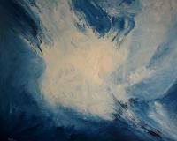 Power Clouds 3 - Acrylicscardborad Paintings - By Pracha Yindee, Abstract Painting Artist