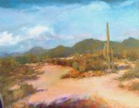 Southwest Landscapes - The Sentinal - Pastel