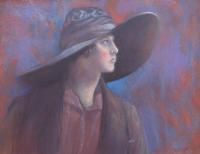 Elegant Lady - Pastel Paintings - By Howard Scherer, Realistic Painting Artist