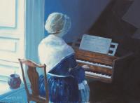 Colonial Concert - Oil Paintings - By Howard Scherer, Realistic Painting Artist