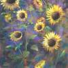 Sunflowers - Pastel Paintings - By Howard Scherer, Impressionistic Painting Artist