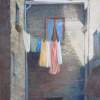 Laundry Day - Pastel Paintings - By Howard Scherer, Realistic Landscape Painting Artist