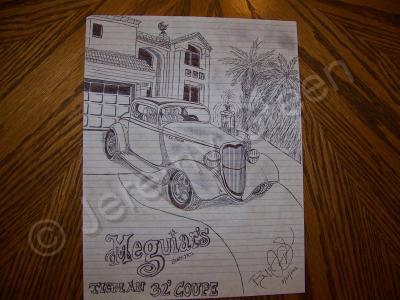 Hot Rod Collection - 32 Ford Coupe Roadster Maguires Car Lovers - Pencil  Paper