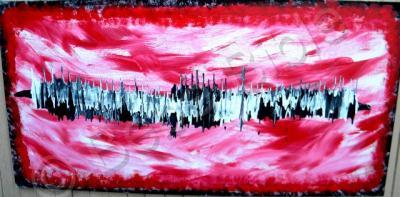 My New Paintings - A Tale Of Two Cities - Acrylic Paints