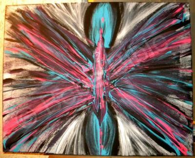 My New Paintings - Flutter - Acrylic Paints