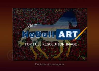 Surrealism - The Birth Of A Champion - Oil On Canvas