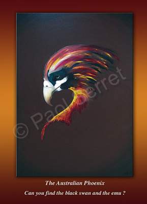 Bird - The Australian Phoenix - Oil On Canvas