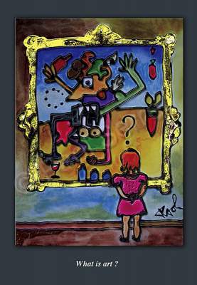 Comical Art - What Is Art - Water Colours