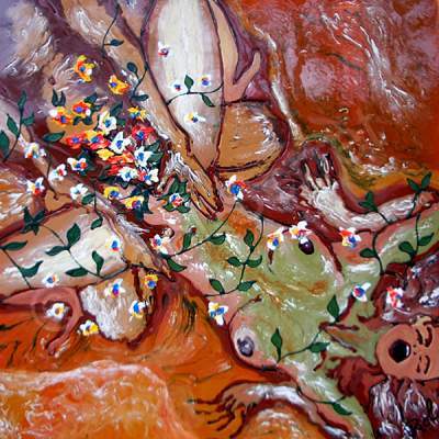 Erotic - Flower Me - Oil On Canvas