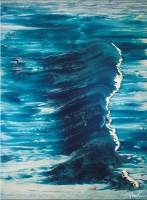 The Perfect Wave - Mixed Medium Paintings - By Paol Serret, Figurative Painting Artist