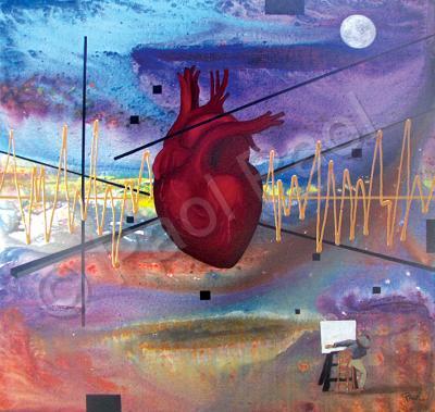 Surrealism - With You With All My Heart - Mixed Medium