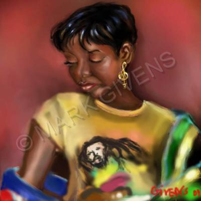 Markgivens - Island Girl - Corel Painter