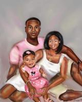 Family Portrait - Corel Painter Digital - By Mark Givens, Digital Painting Digital Artist