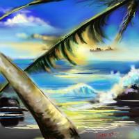Serenity - Corel Painter Paintings - By Mark Givens, Digital Painting Painting Artist