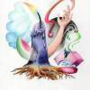 Candle Stump - Colored Pencil Drawings - By Mitch Nolte, Surrealism Drawing Artist