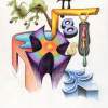 Cross Of Different Paths - Colored Pencil Drawings - By Mitch Nolte, Surrealism Drawing Artist