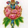 Dagger Rose Tattoo - Colored Pencil Drawings - By Mitch Nolte, Urban Drawing Artist