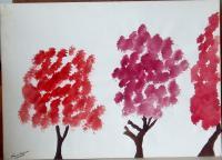 Trees - Watercolour Paintings - By James Burden, Abstract Art Painting Artist