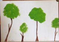 1960S Paintings - Trees 2 - Watercolour