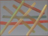 1960S Paintings - Picture Comprising Of Coloured Lines - Watercolour